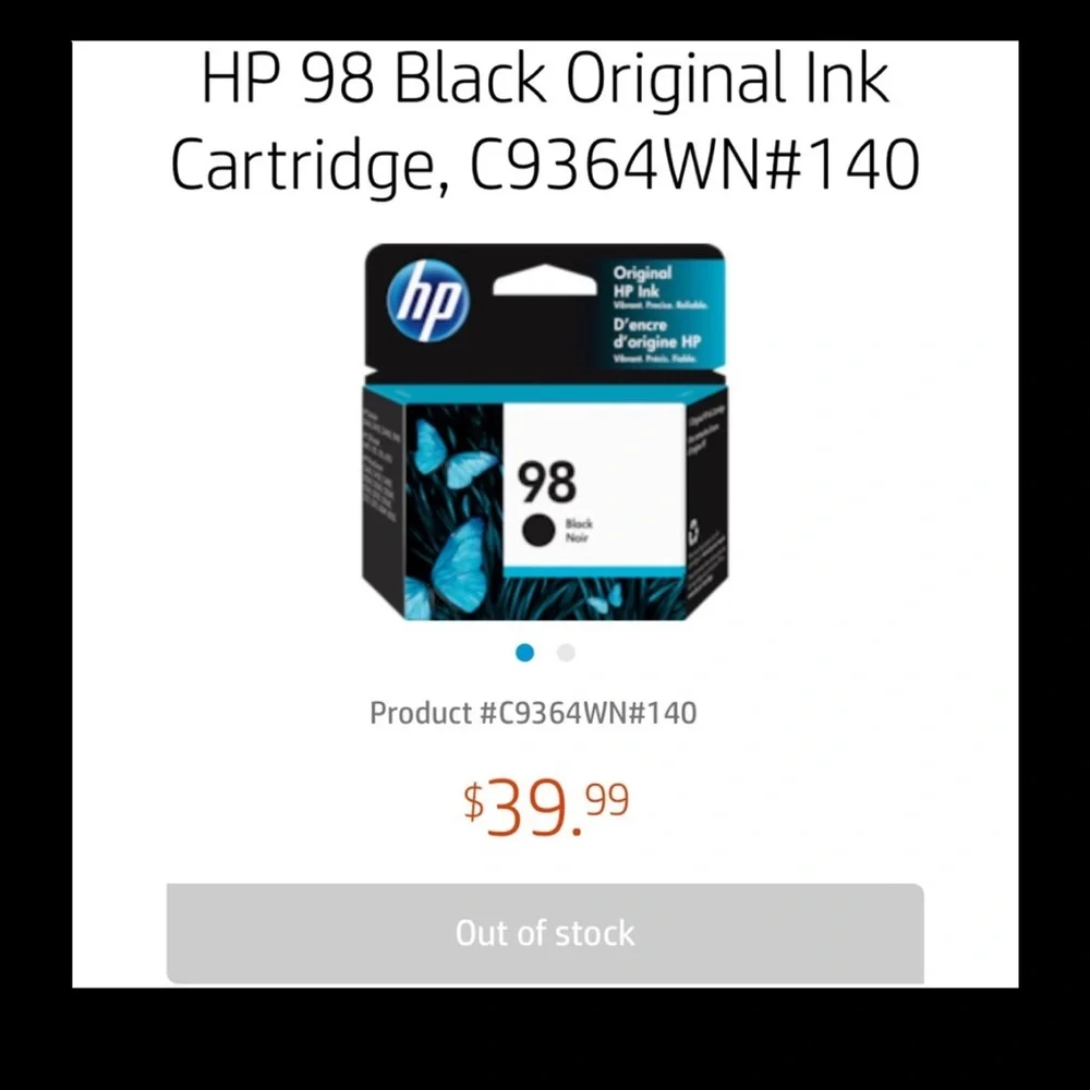 HP 98 Black